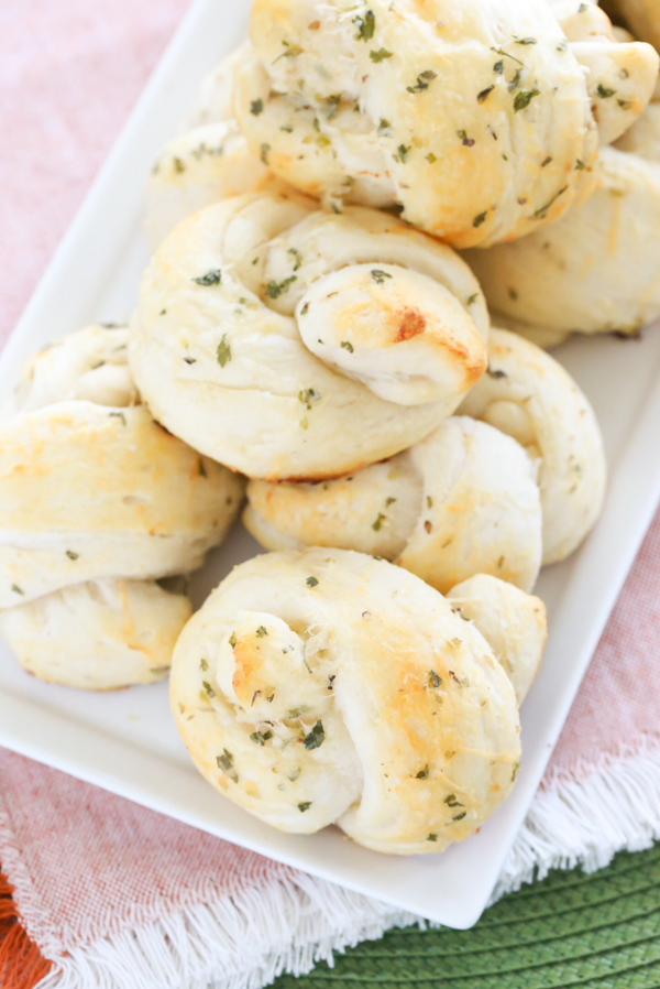 Easy Garlic Parmesan Knots Using Refrigerated Biscuits