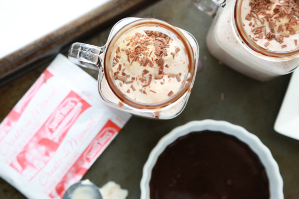 It never occurred to me until a few weeks ago to put ice cream in hot chocolate. I know it seems kind of silly, but y’all, you have to try it. A Hot Chocolate Float is an extraordinary way to have the best of both worlds.