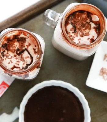 It never occurred to me until a few weeks ago to put ice cream in hot chocolate. I know it seems kind of silly, but y’all, you have to try it. A Hot Chocolate Float is an extraordinary way to have the best of both worlds.