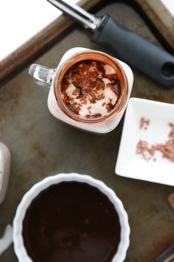 It never occurred to me until a few weeks ago to put ice cream in hot chocolate. I know it seems kind of silly, but y’all, you have to try it. A Hot Chocolate Float is an extraordinary way to have the best of both worlds.