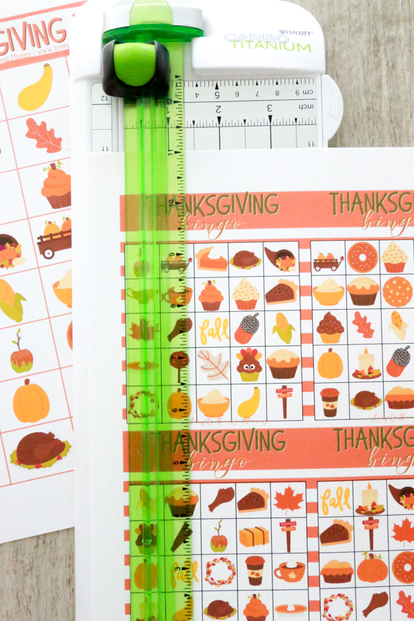 thanksgiving bingo cards