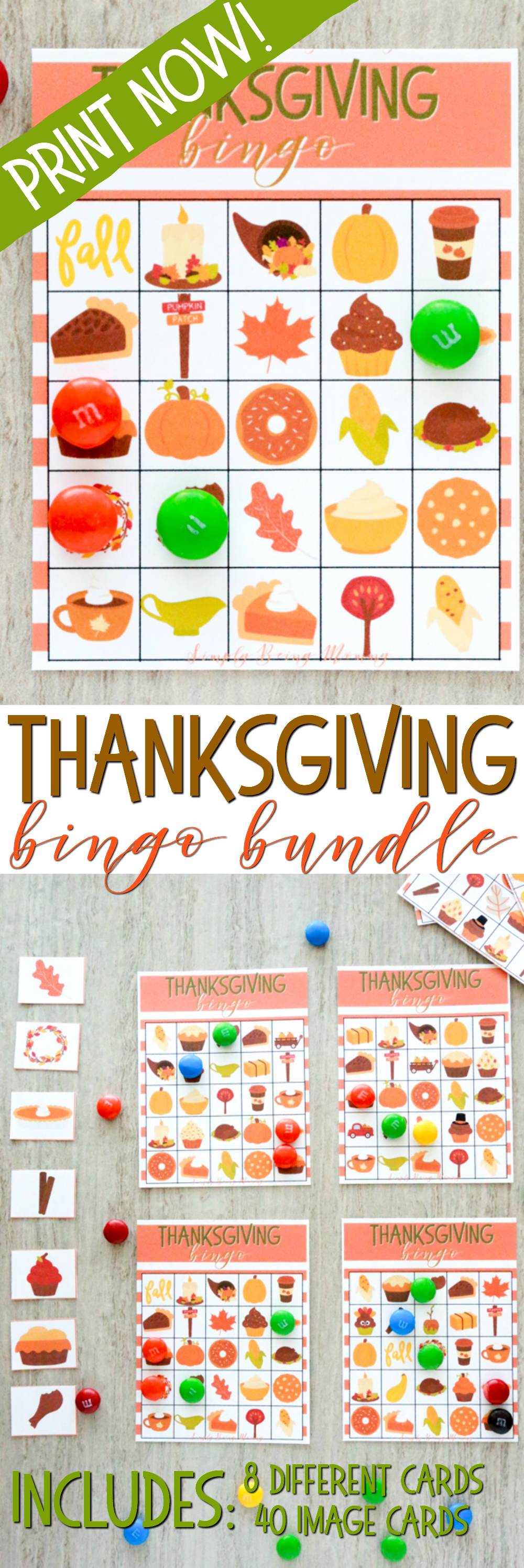 Thanksgiving Day Bingo Board - BRIGHT-FM