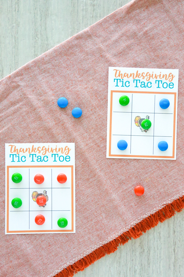 If you think a game of Tic Tac Toe is fun, then you'll love playing a game of Thanksgiving Tic Tac Toe.