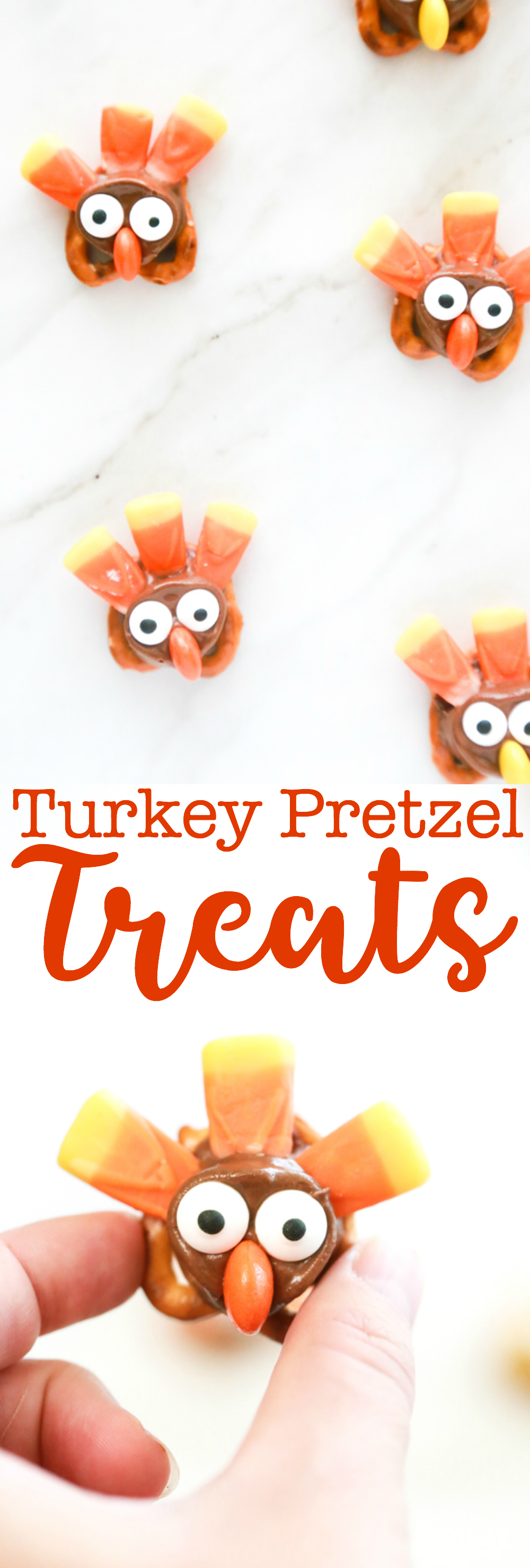 how to make turkey pretzel treats