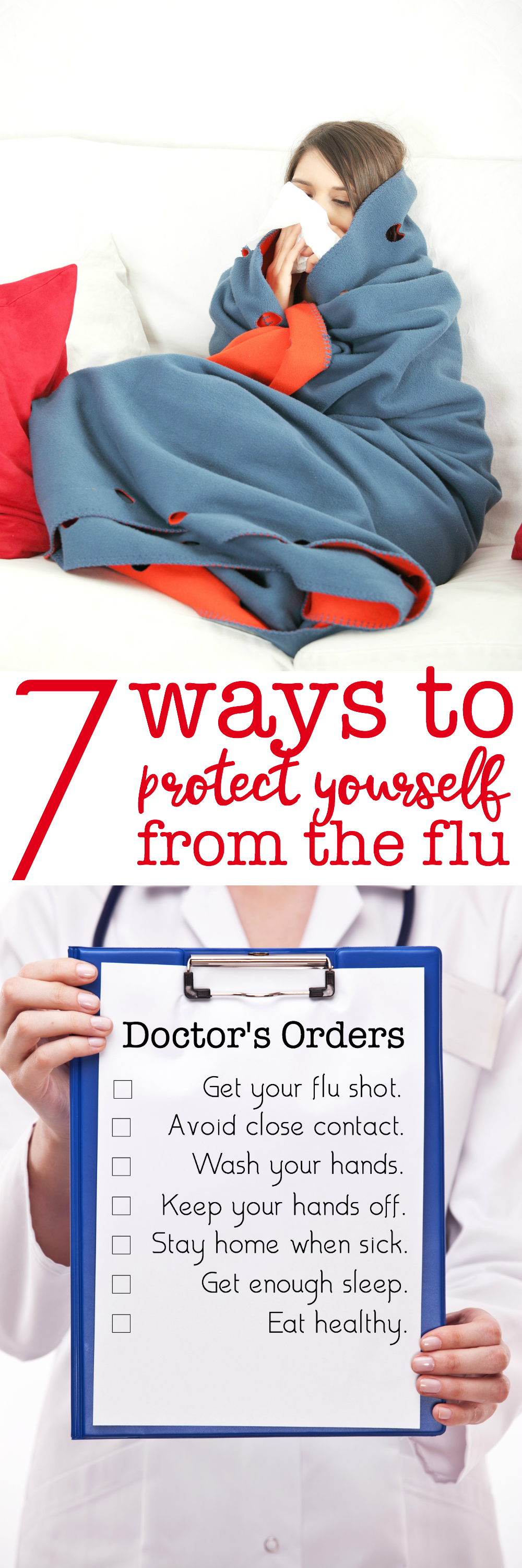 There's no denying that the winter months are here to stay for a little while. Here are 7 ways to protect yourself from the flu this year.