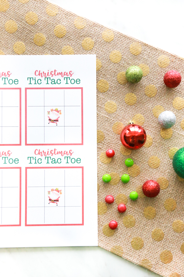 Free Printable Christmas Tic Tac Toe Game