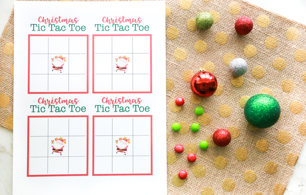 Free Printable Christmas Tic Tac Toe Game