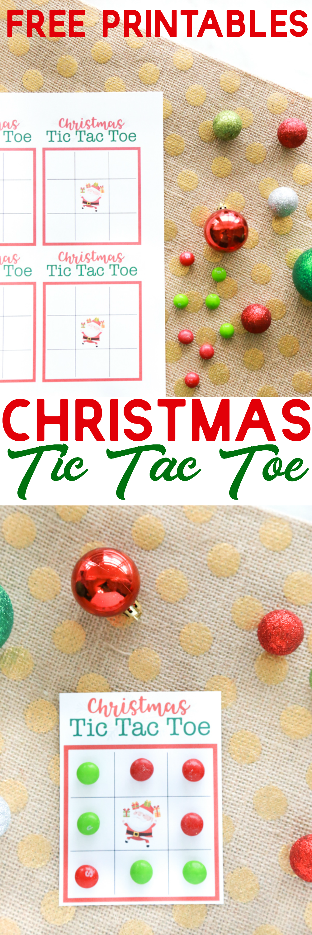 It's Christmas time in the City. Challenge your friends and family to a fun game of Christmas Tic Tac Toe with these free printables.