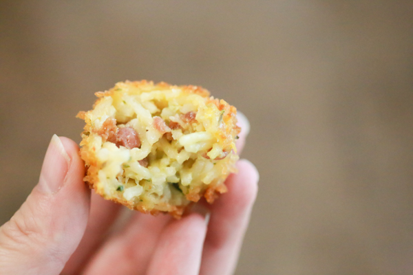 Cheddar Broccoli Rice Balls recipe