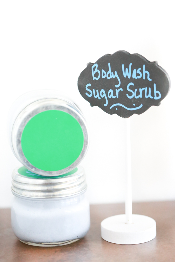 Homemade Sugar Scrub is easier to make than ever using your favorite body wash. With just three ingredients you can make this Homemade Body Wash Sugar Scrub for an easy, all in one, exfoliation and clean.