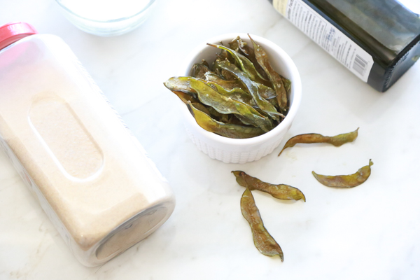 homemade snap pea chips