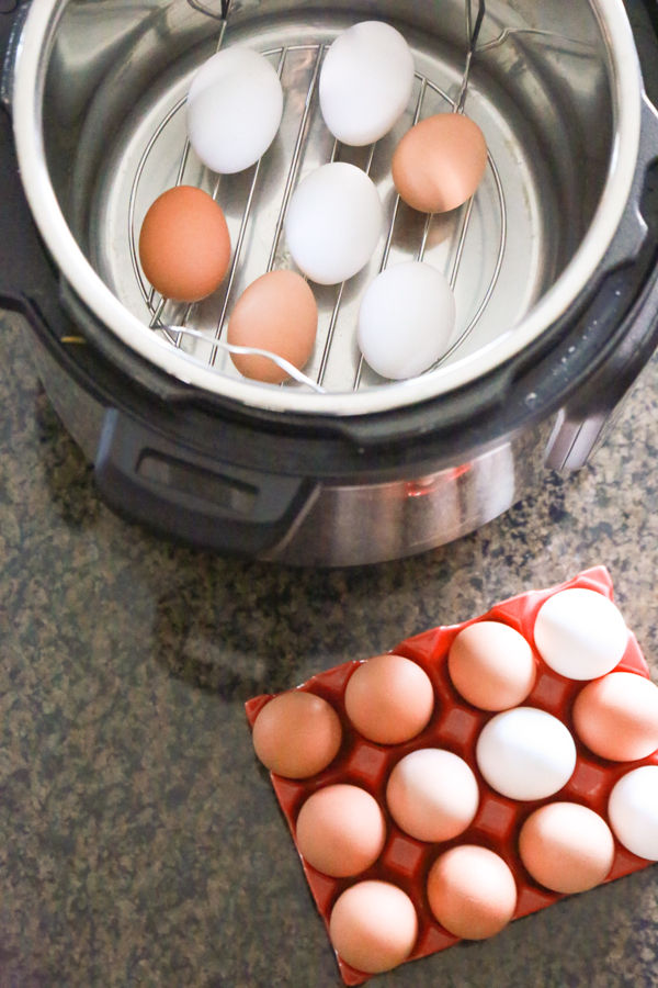 Instant Pot Hard Boiled Eggs are amazing each and every time I make them! They're easy to peel and that rich yellow yolk gets me every time, y'all.