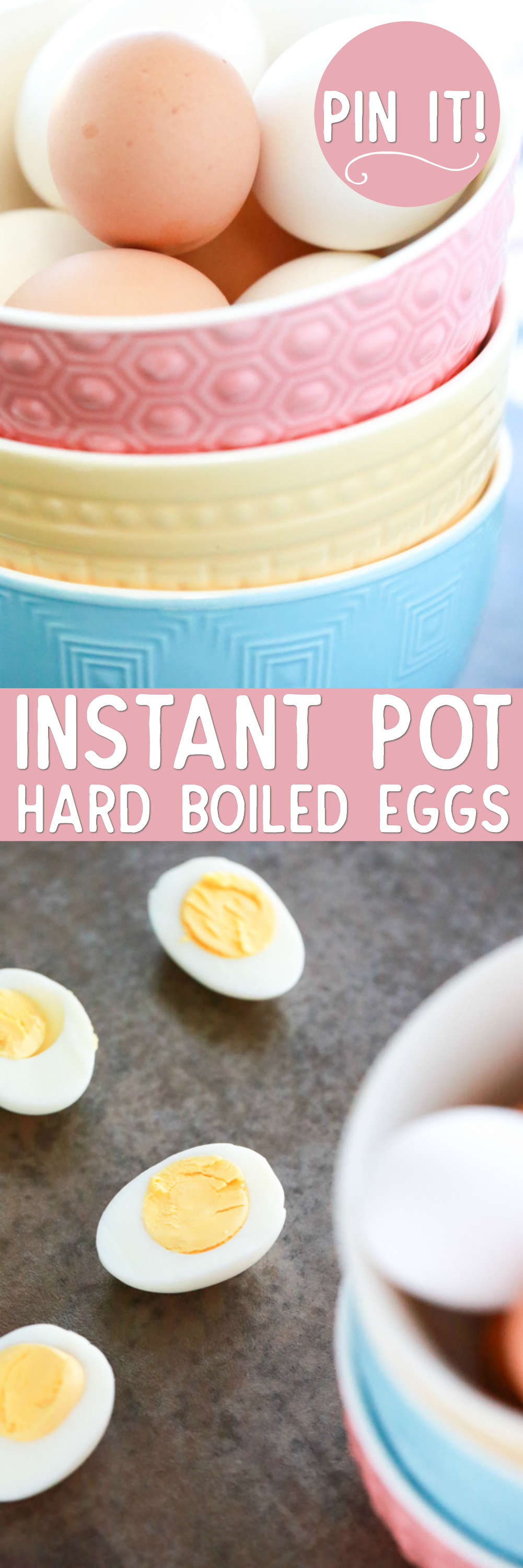 Instant Pot Hard Boiled Eggs are amazing each and every time I make them! They're easy to peel and that rich yellow yolk gets me every time, y'all.