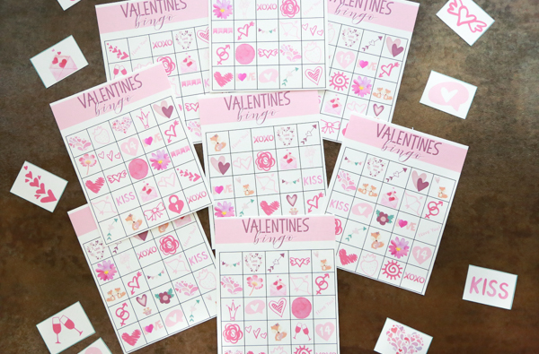 FREE Valentines Day Bingo Bundle with 8 unique cards