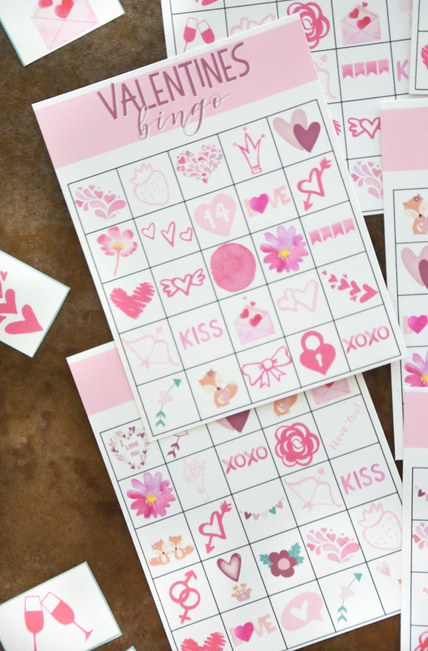 FREE Valentines Day Bingo Bundle with 8 unique cards
