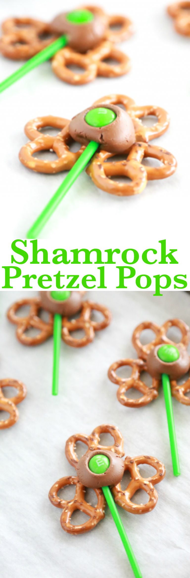 Shamrock Pretzel Pops for St. Patrick's Day | Simply Being Mommy