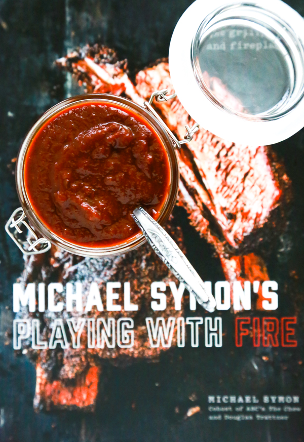 Michael Symon's new cookbook playing with fire with texas bbq sauce from his cookbook