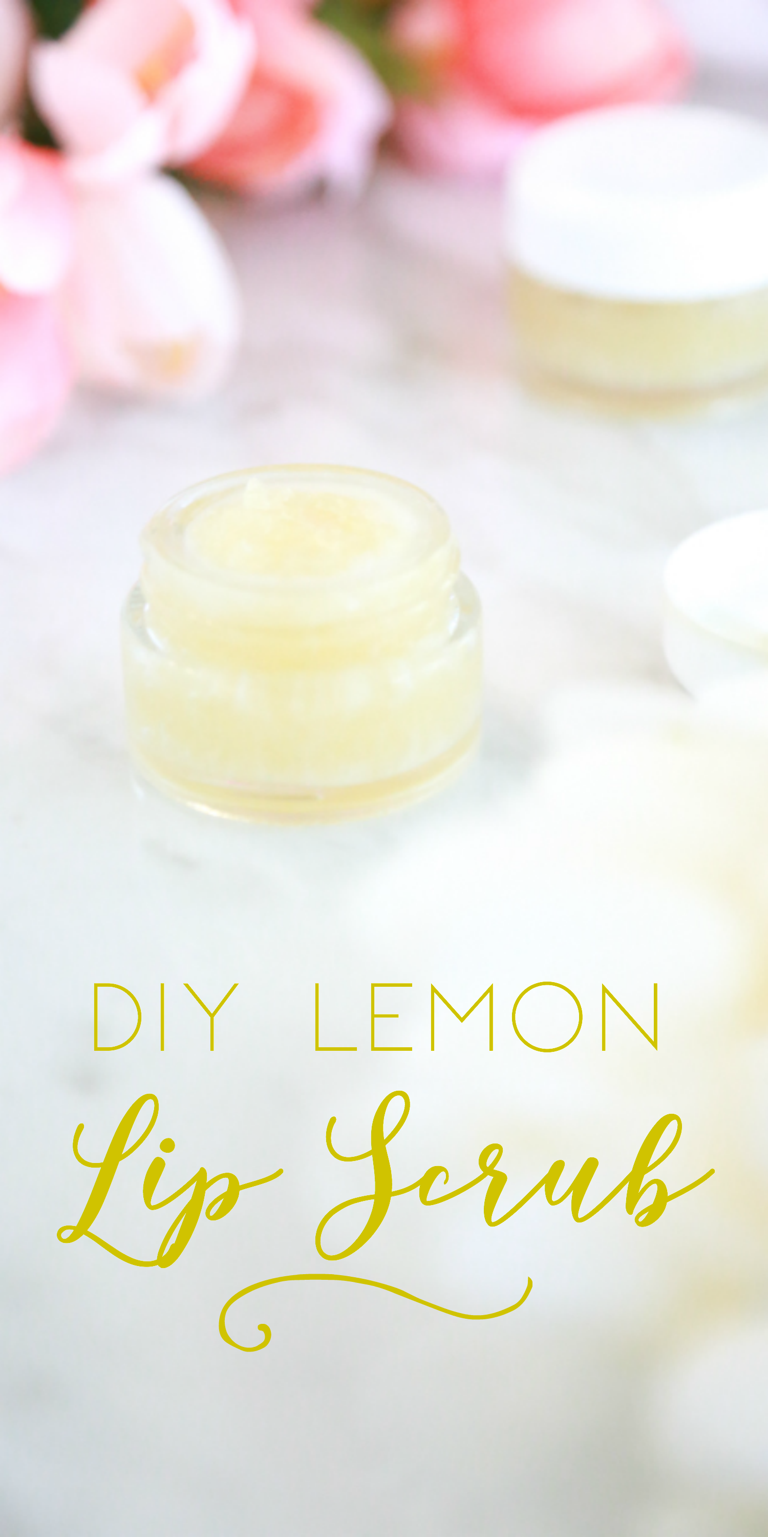 A great way to pamper yourself this Mother's Day is by whipping up a batch of this DIY Lemon Lip Scrub for yourself or that special woman in your life.