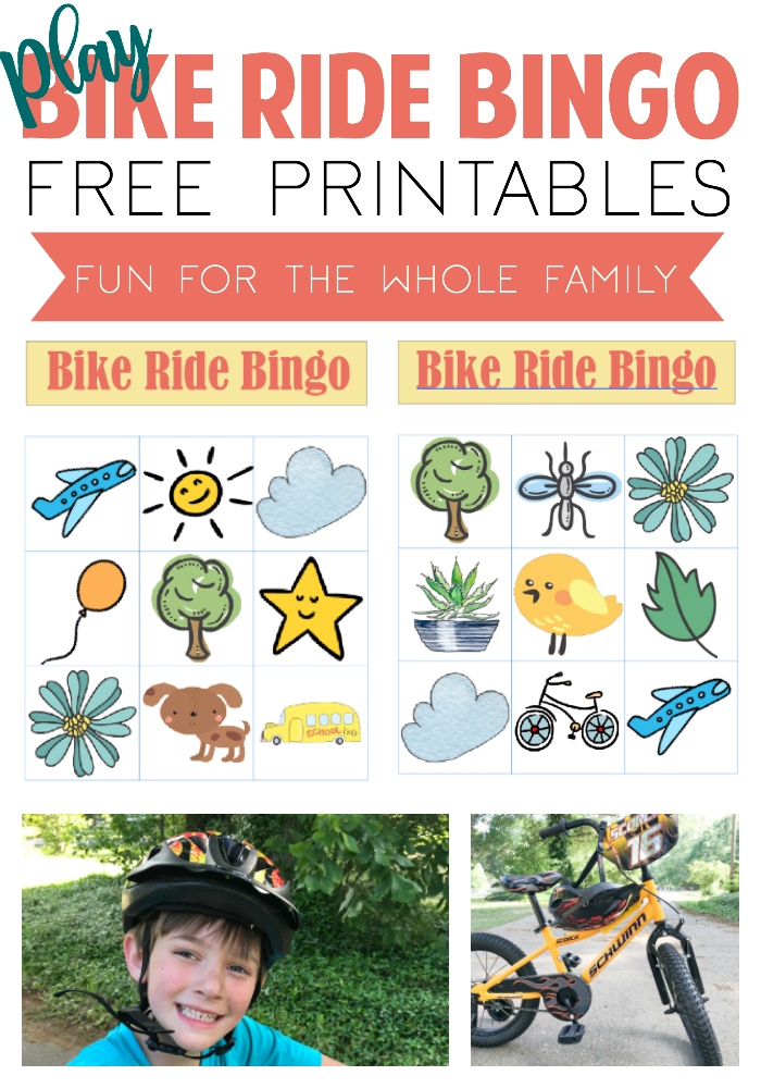 Add some adventure to your family's bike ride with these FREE Bike Ride Bingo printables.