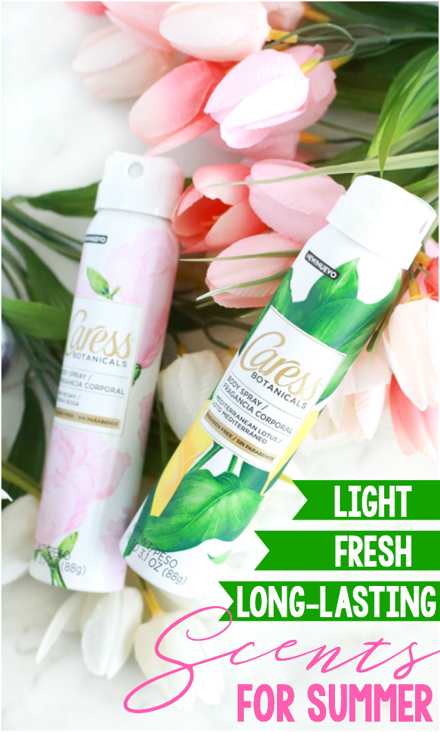 Awaken your senses this summer with fresh, light scents from the new Caress Botanicals Body Sprays line.