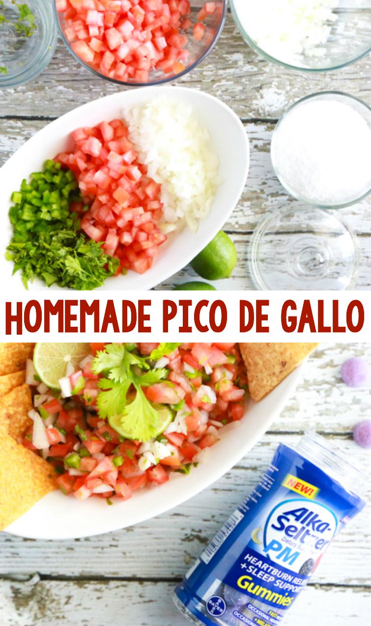 Making homemade pico de gallo is so easy. Click through for my easy homemade pico de gallo recipe.