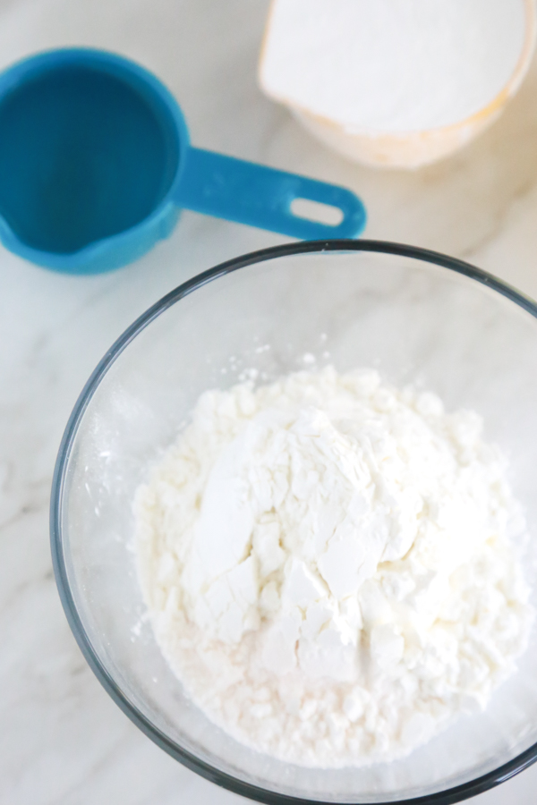 making play dough with pudding