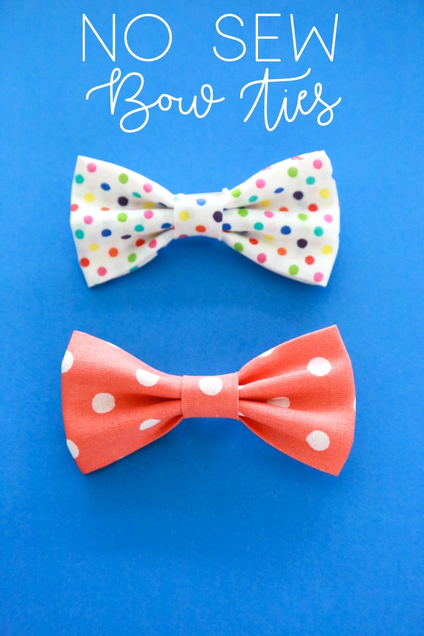 Easy Diy No Sew Bow Ties Simply Being