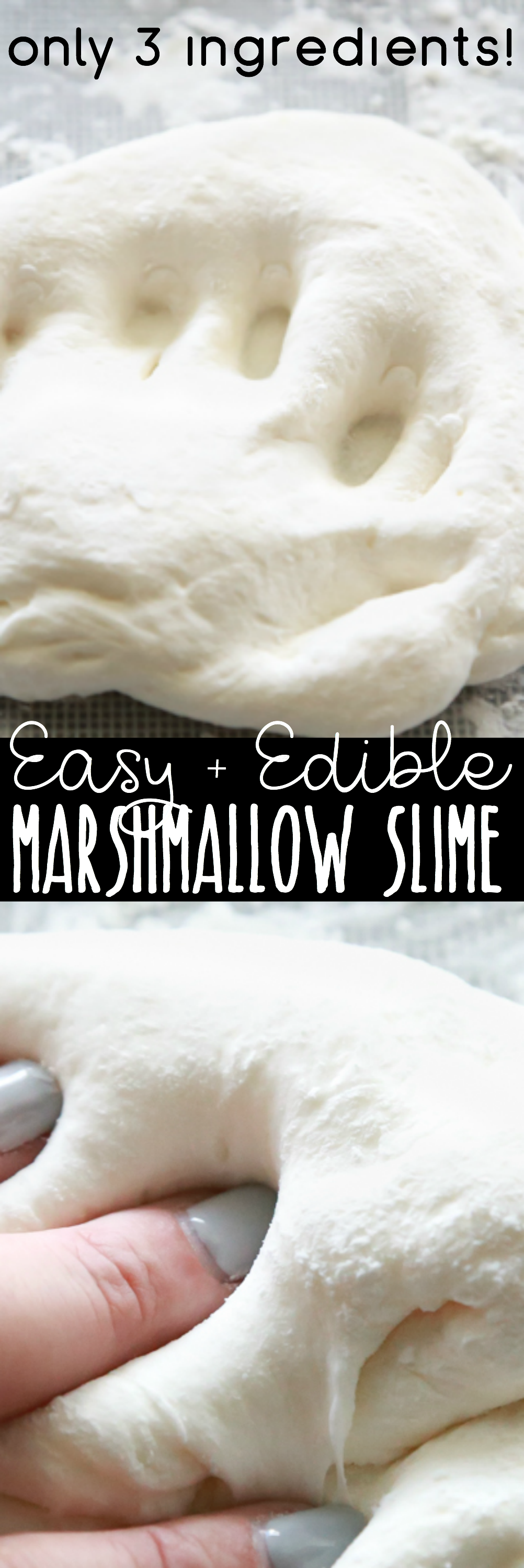 Edible Marshmallow Slime Recipe - Messy Little Monster