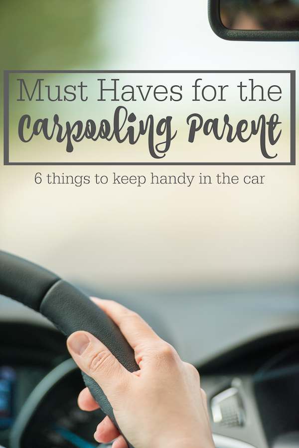 Carpooling isn't a glamorous job, but it's a necessary one. See my must haves for carpooling parents.