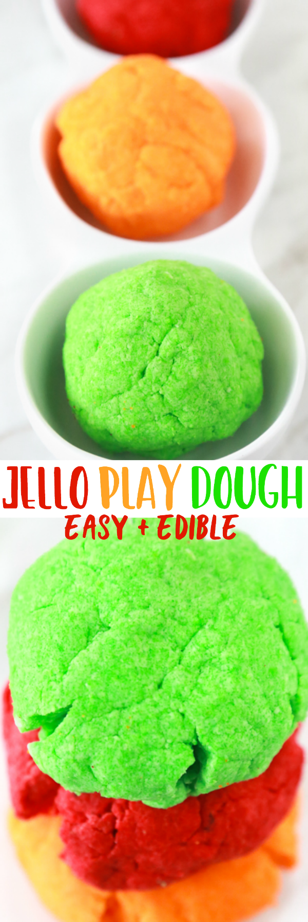 homemade jello playdough tutorial