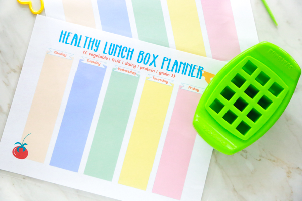 free printable lunch box planner