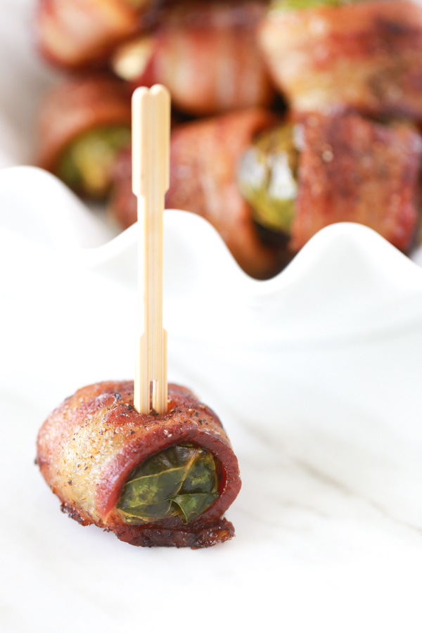 how to wrap brussels sprouts in bacon