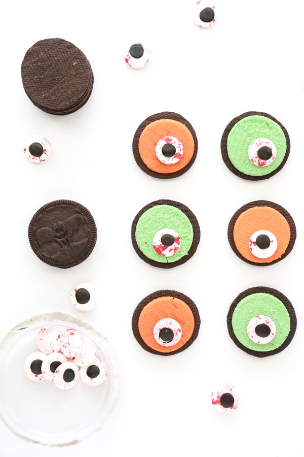 zombie eye oreo cookies