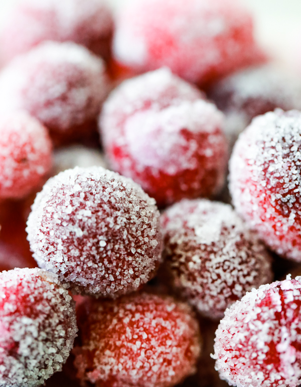 how to make sugared cranberries
