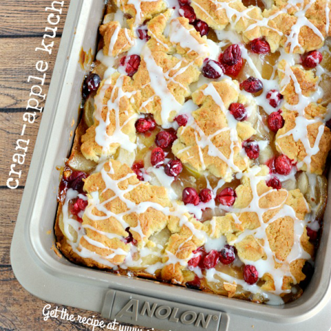 Lightened Up Cran-Apple Kuchen | Simply Being Mommy