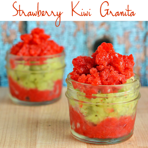 Skinny Strawberry Kiwi Granita