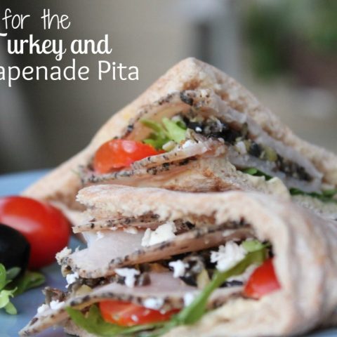 Greek Turkey and Olive Tapenade Pita
