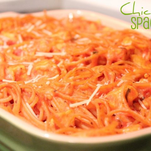 Chicken Spaghetti Pie