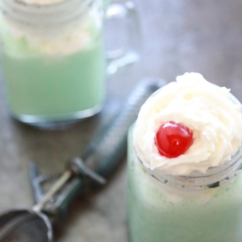 Homemade Shamrock Shake