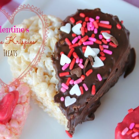 Valentine's Day Rice Krispies Heart Treats