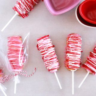 Valentine's Twinkies on a Stick