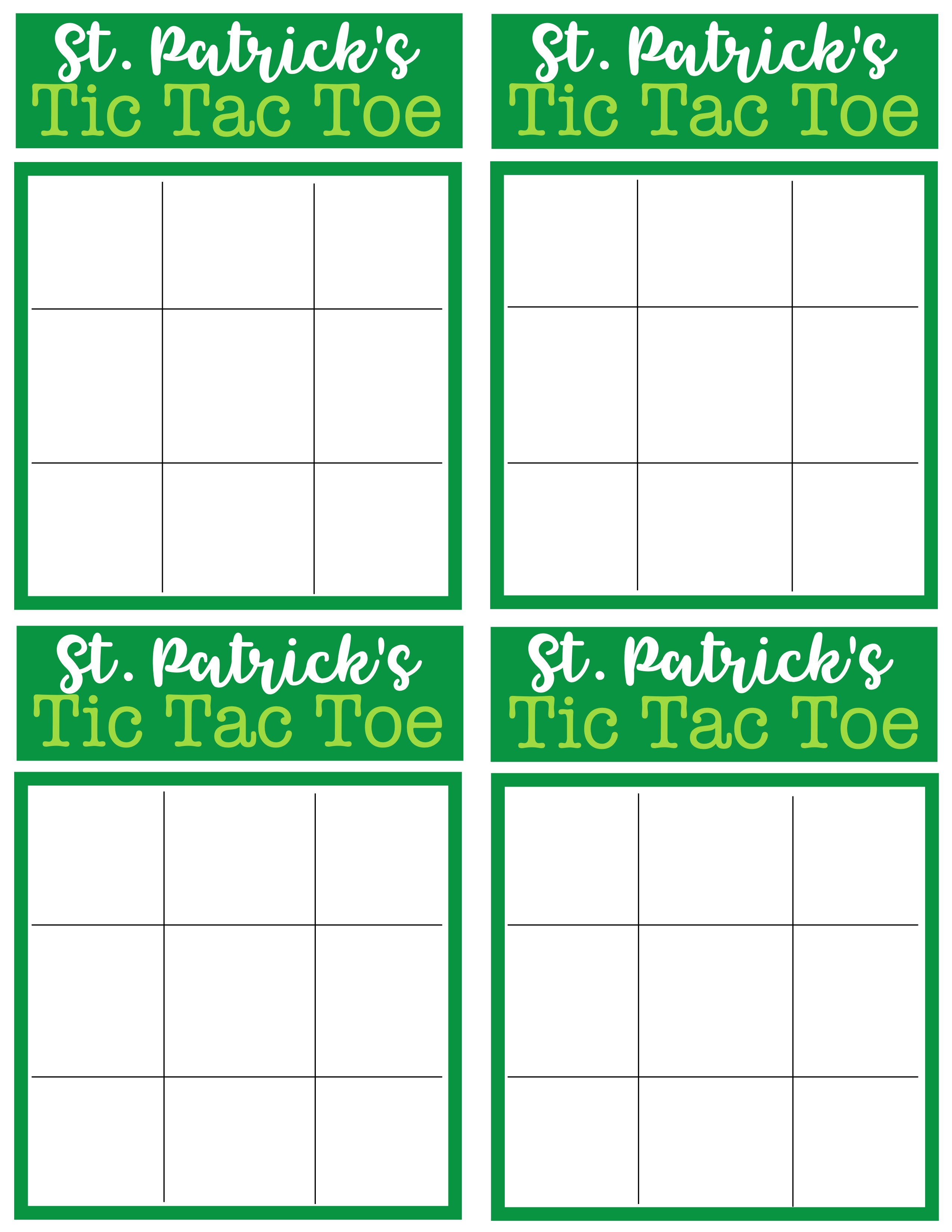 Tic Tac Toe Printable