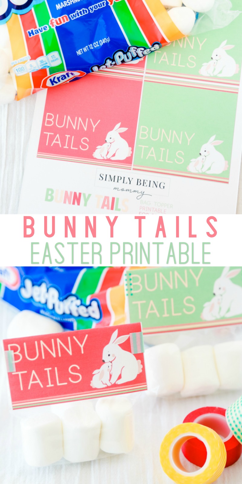 bunny tails easter printable