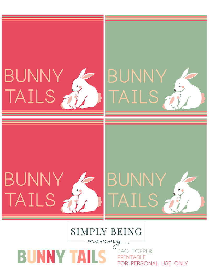 Free Bunny Tails Easter Printable Simply Being Mommy